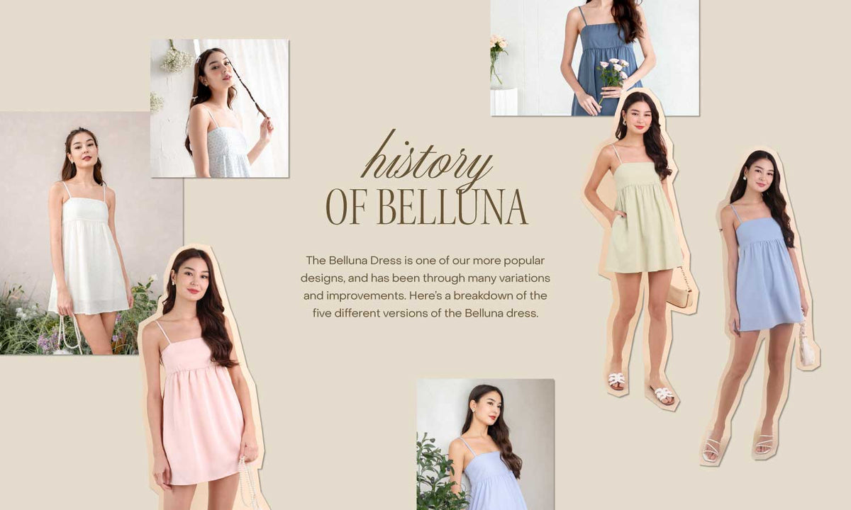 History of Belluna: The 5 Version of Belluna dresses | NEONMELLO