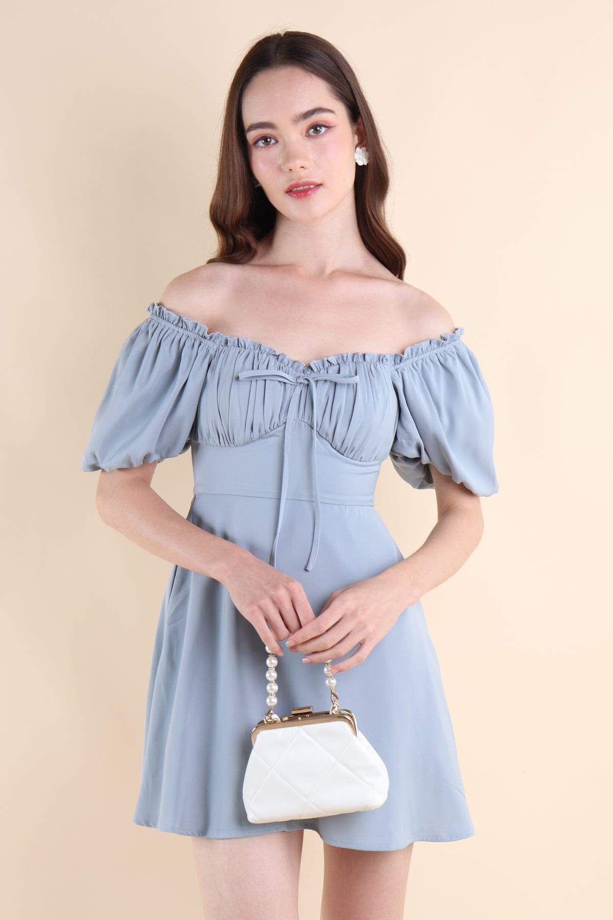 Aubrey off shoulder top dress