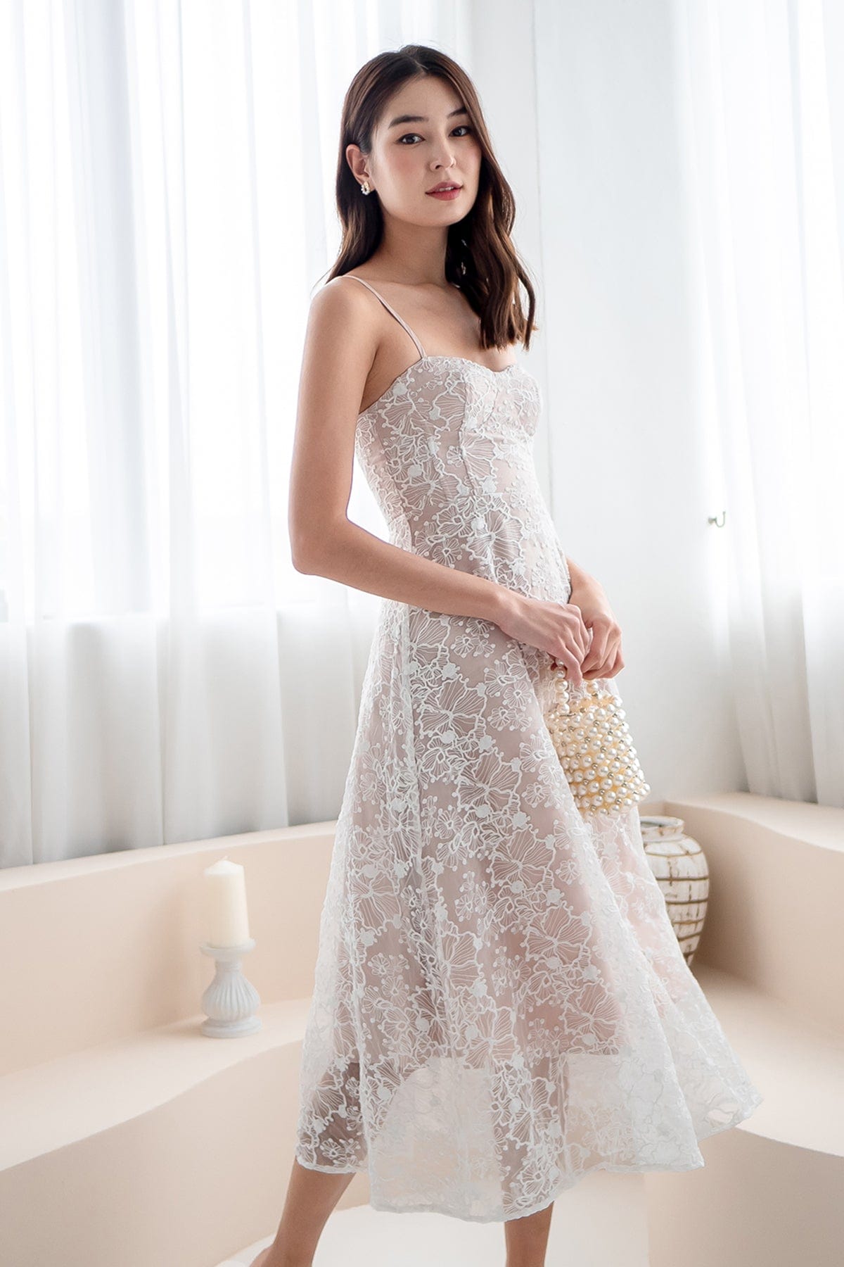 Cheap white lace on sale dress