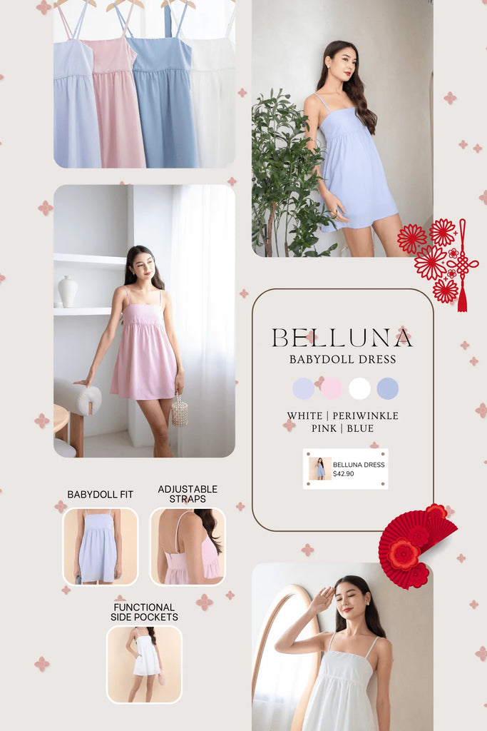 BELLUNA BABYDOLL DRESS IN PERIWINKLE | NEONMELLO